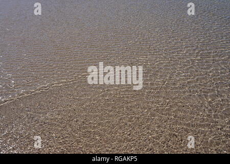 Wasser und sabbia, Playa de Famara, Lanzarote, Kanarische isole, Spanien Foto Stock