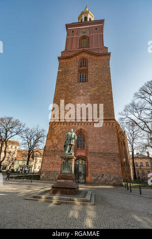 Chiesa di San Nicola, quartiere di Spandau, sala gotica chiesa, Europa Germania Foto Stock