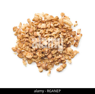 Sana fiocchi di grano saraceno isolati su sfondo bianco. Foto Stock