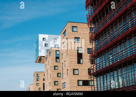 Berlino, Germania - Gennaio 2019 : La facciata esterna del nhow Berlin Hotel fiume Spree, Berlino, Germania. Foto Stock