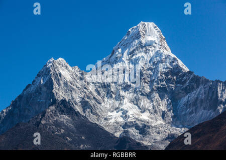 Mt. Ama Dablam in Everest Regione dell'Himalaya, Nepal Foto Stock