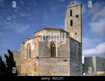 VISTA DEL ABSIDE DE LA CATEDRAL DE IBIZA - SIGLO XIV. Posizione: Catedral. Spagna. Foto Stock