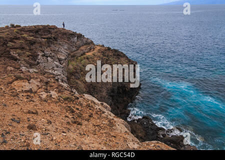 Clif in Callo salvaje, Tenerife Isole Canarie Foto Stock