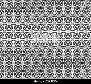 Abstact seamless pattern. La linea tratteggiata texture di turbolenza. Dot ornamento etnico in stile orientale Illustrazione Vettoriale