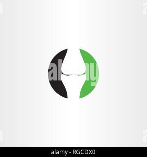 Polso di osso sano logo icona vettore design Illustrazione Vettoriale