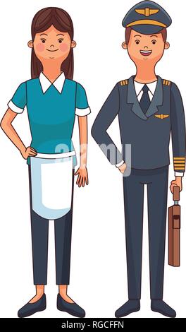 American Labor Day cartoon Illustrazione Vettoriale