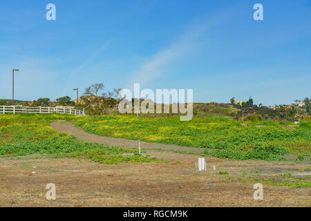 Vista esterna di una fattoria di Cal Poly Pomona a Los Angeles County, California Foto Stock