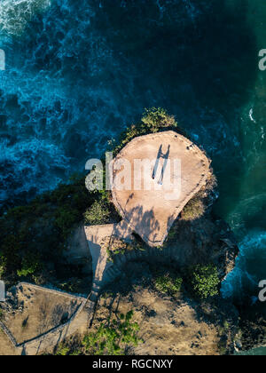 Indonesia, Bali, vista aerea di viewpoint a Balangan beach Foto Stock