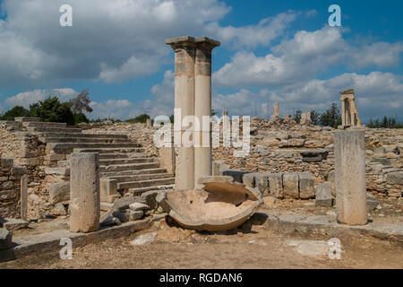 Le antiche rovine romane a Kourion, Cipro. Foto Stock