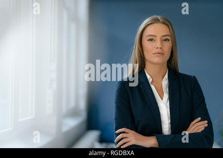 Ritratto di giovane imprenditrice Foto Stock