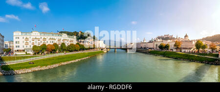 Austria, Salzkammergut, Salisburgo, Panorama Foto Stock