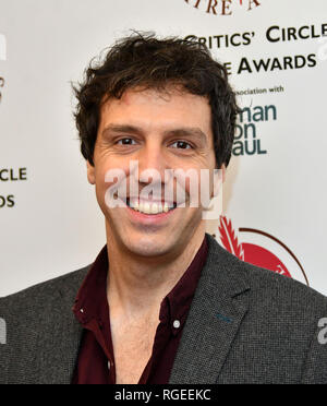 Londra, Regno Unito. 29 gen 2019. Alex Gaumond presso i critici' Circle Theatre Awards cerimonia annuale che celebra i successi di 2018's produzioni teatrali, al Prince of Wales Theatre Credito: Nils Jorgensen/Alamy Live News Foto Stock