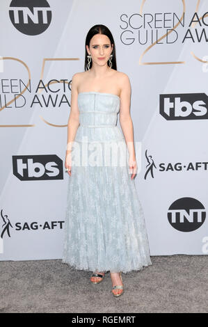 27 gennaio 2019 - Los Angeles, CA, Stati Uniti d'America - LOS ANGELES - Jan 27: Rachel Brosnahan alla venticinquesima edizione del Screen Actors Guild Awards presso lo Shrine Auditorium on gennaio 27, 2019 a Los Angeles, CA (credito Immagine: © Kay Blake/ZUMA filo) Foto Stock