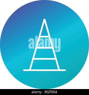 Vettore di cono icona Icona segno illustrazione vettoriale per un uso personale e uso commerciale... Look pulito e icona alla moda... Illustrazione Vettoriale