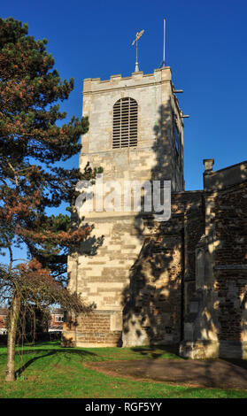 Chiesa parrocchiale di St Andrew, Biggleswade, Bedfordshire, England, Regno Unito Foto Stock