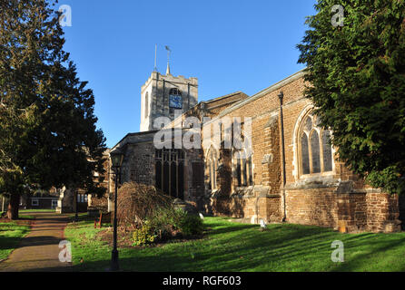 Chiesa parrocchiale di St Andrew, Biggleswade, Bedfordshire, England, Regno Unito Foto Stock