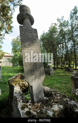 Luogo di sepoltura di 9 Crimea khan e 45 membri di Khan famiglie di Bakhchisaray Palace, ex capitale del khanato di Crimea, in Bakhchysarai, Crimea Foto Stock