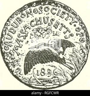 . Il bollettino del Massachusetts Audubon Society. Gli uccelli; la conservazione della natura. Volume VI. Ottobre, 1922 Numero 6 emesse mensilmente dal Massachusetts Audubon Society, Inc. Bollettino del Massachusetts Audubon Society. Protezione degli uccelli 66 Newbury Street, Boston, Mass. Questo bollettino verrà cronaca gli affari della società di mese in mese, saranno gli elementi del report di interesse riguardanti gli uccelli, come la comparsa di specie rare localmente, non mancherà di tenere i suoi lettori informati come da normativa statale o federale e brevemente nota degli elementi di interesse circa gli uccelli in tutto il mondo. Prezzo di sottoscrizione, Foto Stock