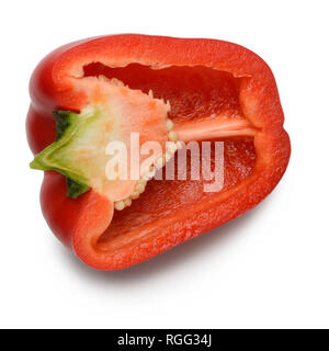 Metà di peperone rosso Foto Stock