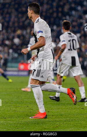 Torino - 7 Nov, 2018: Cristiano Ronaldo 7. Juventus - Manchester United. La UEFA Champions League. Giornata 4. Lo stadio Allianz. Foto Stock