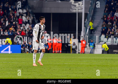 Torino - 7 Nov, 2018: Rodrigo Bentancur 30 . Juventus - Manchester United. La UEFA Champions League. Giornata 4. Lo stadio Allianz. Foto Stock