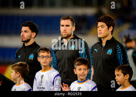 Roma - il Nov 8, 2018: Kevin Strootman 12 verticale. SS Lazio - Olympique Marsiglia. La UEFA Europa League. Stadio Olimpico. Foto Stock