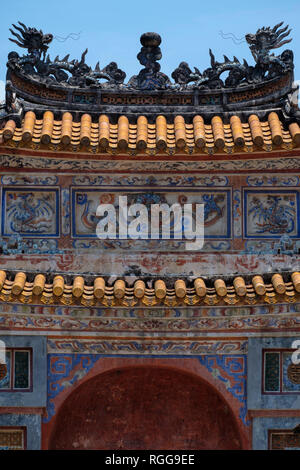 Tomba di imperatrice Le Thien Anh all'Imperatore Tu Duc tomba complesso in tinta, Vietnam, Asia Foto Stock