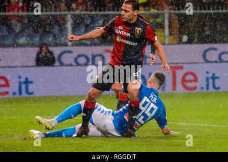 GENOVA - Nov 10, 2018: C.F.C Genova - SSC Napoli. Calcio di Serie A TIM. Stadio Luigi Ferraris. Foto Stock