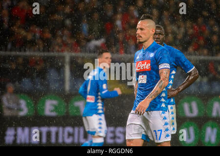 GENOVA - Nov 10, 2018: Marek Hamsik 17. C.F.C Genova - SSC Napoli. Calcio di Serie A TIM. Stadio Luigi Ferraris. Foto Stock