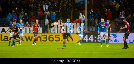 GENOVA - Nov 10, 2018: C.F.C Genova - SSC Napoli. Calcio di Serie A TIM. Stadio Luigi Ferraris. Foto Stock