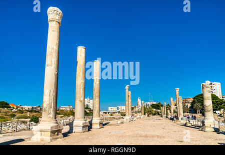 Palaestra al Al Mina sito archeologico nel pneumatico, Libano Foto Stock