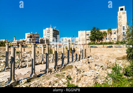 Al Mina sito archeologico nel pneumatico, Libano Foto Stock