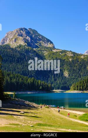 Lago Nero, Crno Jezero, Parco Nazionale del Durmitor, Zabljak Provincia, Montenegro Foto Stock