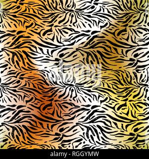 Moda Pelle animale. Textured miscelati seamless pattern. La natura dello sfondo. Illustrazione Vettoriale