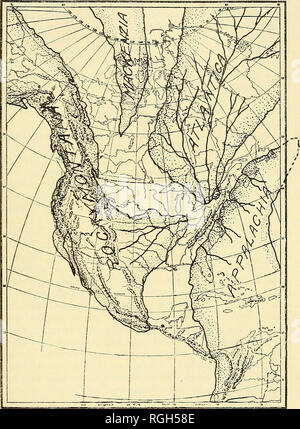 . Bollettino della Società della Buffalo di scienze naturali. Storia naturale; scienza. BUFFALO SOCIETÀ DELLE SCIENZE NATURALI 121. Fig. 8. Palaeogeographic mappa del Nord America durante il tempo di Bertie (Grabau). Si prega di notare che queste immagini vengono estratte dalla pagina sottoposta a scansione di immagini che possono essere state migliorate digitalmente per la leggibilità - Colorazione e aspetto di queste illustrazioni potrebbero non perfettamente assomigliano al lavoro originale. Buffalo Società delle Scienze Naturali. Il bufalo, N. Y. : Buffalo Società di Scienze Naturali Foto Stock
