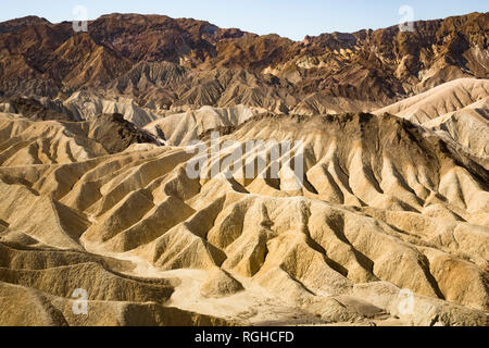 Stati Uniti d'America, Californien, Valle della Morte, il Parco Nazionale della Valle della Morte, Zabriskie Point Foto Stock
