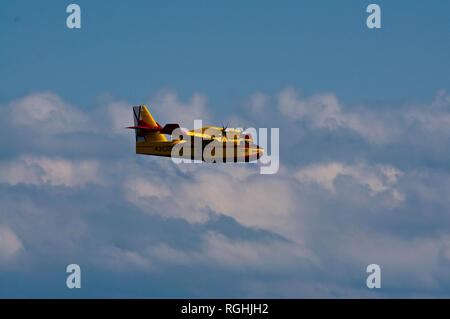 Hidroavión, idrovolante, Canadair CL-215T Foto Stock