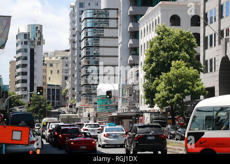 Queen Street, Auckland, Nuova Zelanda Foto Stock
