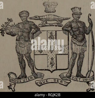 . Bollettino del Dipartimento di Botanica, Giamaica.. La botanica, economico; Giamaica; periodici.; piante; Giamaica; periodici.; Agricoltura; Giamaica; periodici.. No. 21. Gennaio, 1891. Bollettino della DEPAKTMENT BOTANICO, Giamaica. Contenuto: Mostra dell'agricoltura. Giamaica India gomma. Corteccia di China prospettive. Arancione: l'indurimento e l'imballaggio. Vino di colore arancione. Pibres Pibre e piante. Perns: Elenco sinottica, III. Indice. PRIC E-due-pence.. Giamaica: stampa di governo STABILIMENTO, 79 Duke Street, Kingston. 1891.. Si prega di notare che queste immagini vengono estratte dalla pagina sottoposta a scansione di immagini che possono essere state digitalmente Foto Stock