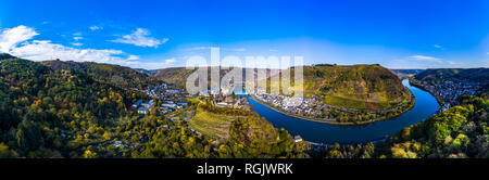In Germania, in Renania Palatinato, Cochem, Mosella, Cochem castello imperiale Foto Stock