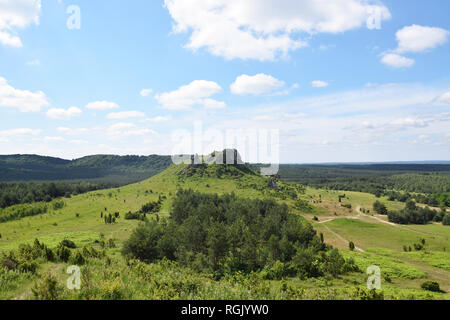 Lipowki mountain in Olsztyn nei pressi di Czestochowa, Polonia. Foto Stock