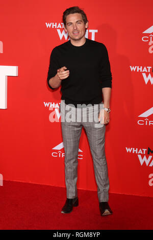 Westwood, CA, Stati Uniti d'America. 28 gen, 2019. LOS ANGELES - Jan 28: Kevin Zegers al ''ciò che gli uomini vogliono'' Premiere presso il Villaggio Theatre on gennaio 28, 2019 a Westwood, CA Credito: Kay Blake/ZUMA filo/Alamy Live News Foto Stock