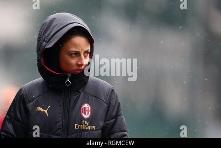 ESCLUSIVA Milano Foto Spada/LaPresse 30 Gennaio 2019 Reggio Emilia ( Italia ) sport calcio Milan vs Sassuolo femminile - Coppa Italia 2018/2019 - Quarti di Finale - Nella foto: Linda Tucceri esclusivo a Milano Foto Spada/LaPresse gennaio 30 , 2019 Milano ( Italia ) sport soccer Milan vs Sassuolo femminile - Coppa Italia - Quarti di Finale - nel pic: Linda Tucceri Foto Stock