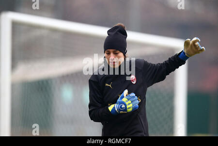 ESCLUSIVA Milano Foto Spada/LaPresse 30 Gennaio 2019 Reggio Emilia ( Italia ) sport calcio Milan vs Sassuolo femminile - Coppa Italia 2018/2019 - Quarti di Finale - Nella foto: Camilla Ceasar esclusivo a Milano Foto Spada/LaPresse gennaio 30 , 2019 Milano ( Italia ) sport soccer Milan vs Sassuolo femminile - Coppa Italia - Quarti di Finale - nel pic: Camilla Caesar Foto Stock