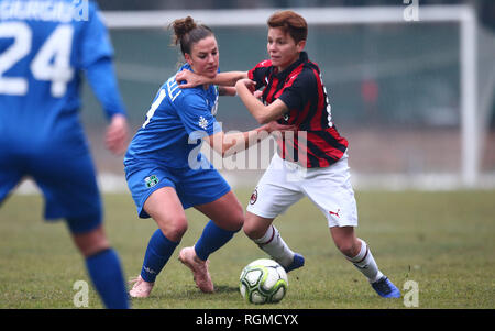 ESCLUSIVA Milano Foto Spada/LaPresse 30 Gennaio 2019 Reggio Emilia ( Italia ) sport calcio Milan vs Sassuolo femminile - Coppa Italia 2018/2019 - Quarti di Finale - Nella foto: giugliano esclusivo a Milano Foto Spada/LaPresse gennaio 30 , 2019 Milano ( Italia ) sport soccer Milan vs Sassuolo femminile - Coppa Italia - Quarti di Finale - nel pic: giugliano Foto Stock