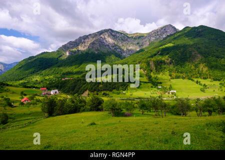 Albania, Scutari County, Alpi Albanesi, Kelmend Regione, Lepushe Foto Stock