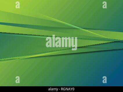 Il verde e il blu strisce abstract vector background moderno Illustrazione Vettoriale