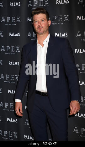 Robin Thicke host apex club sociale di Kick Off New Years Eve Weekend al Palms Casino Resort Hotel dotato di: Robin Thicke dove: Las Vegas, Nevada, Stati Uniti quando: 29 Dic 2018 Credit: DJDM/WENN.com Foto Stock