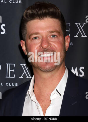 Robin Thicke host apex club sociale di Kick Off New Years Eve Weekend al Palms Casino Resort Hotel dotato di: Robin Thicke dove: Las Vegas, Nevada, Stati Uniti quando: 29 Dic 2018 Credit: DJDM/WENN.com Foto Stock