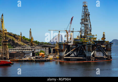 La riformazione della torre dell'olio. La porta della città di Niteroi, stato di Rio de Janeiro in Brasile, Sud America. Foto Stock